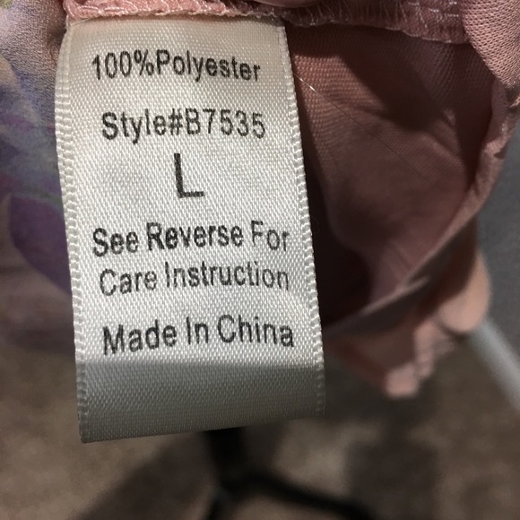 🍑Blu Pepper Floral Sleeveless Tunic Dress Large - Picture 7 of 7